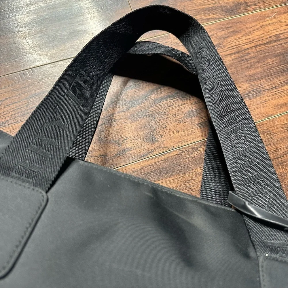 Burberry Black Nylon Travel Duffle Bag